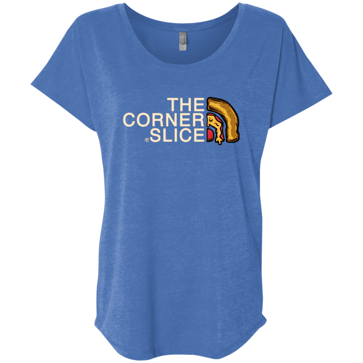 T-Shirts Vintage Royal / X-Small The Corner Slice Triblend Dolman Sleeve