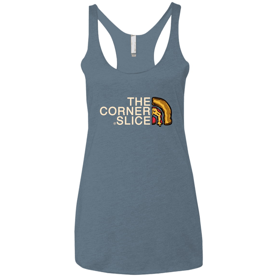 T-Shirts Indigo / X-Small The Corner Slice Women's Triblend Racerback Tank