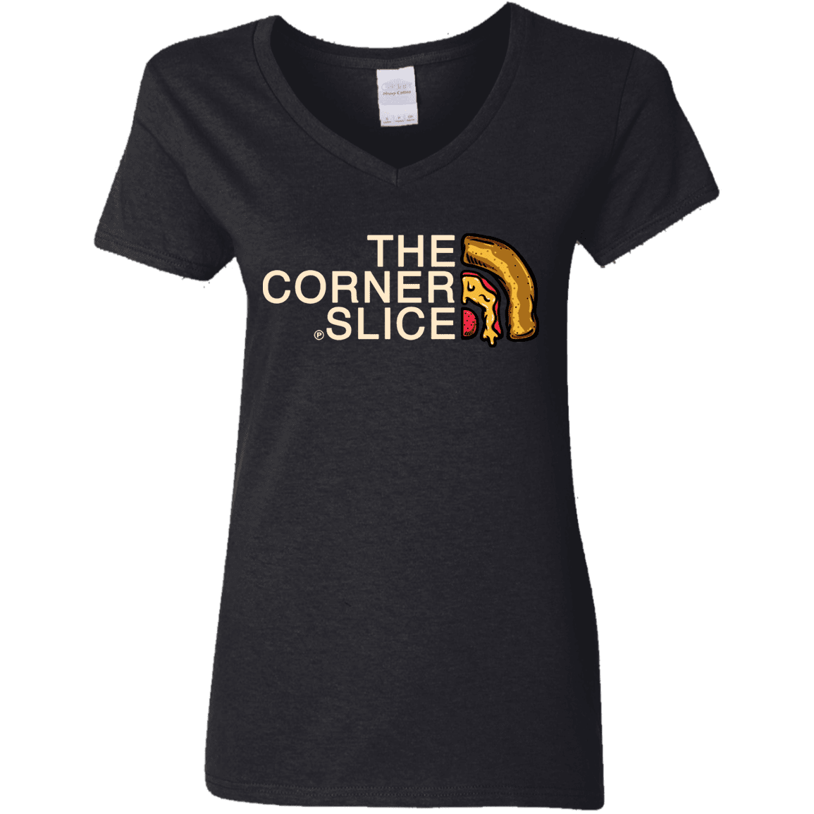 T-Shirts Black / S The Corner Slice Women's V-Neck T-Shirt