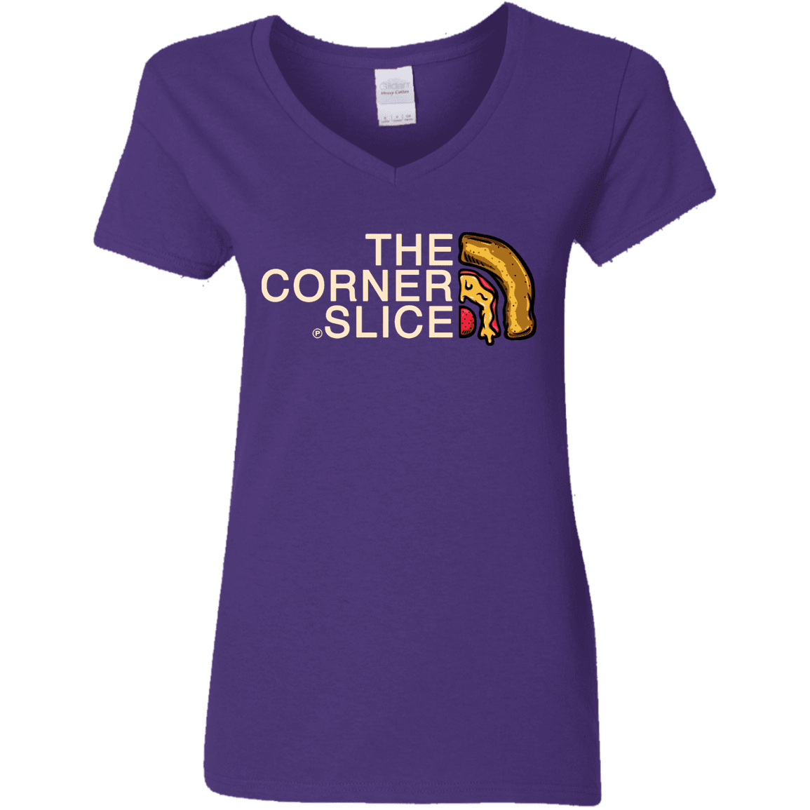 T-Shirts Purple / S The Corner Slice Women's V-Neck T-Shirt