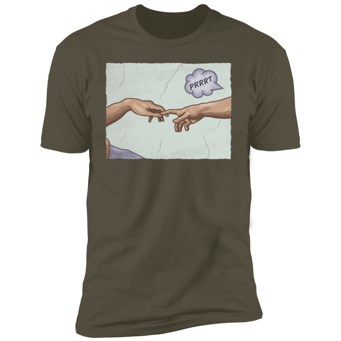 T-Shirts Military Green / S The Creation of a Joke Men's Premium T-Shirt