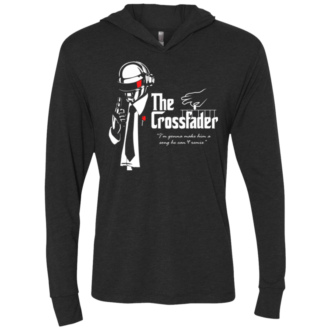T-Shirts Vintage Black / X-Small The Crossfader2 Triblend Long Sleeve Hoodie Tee
