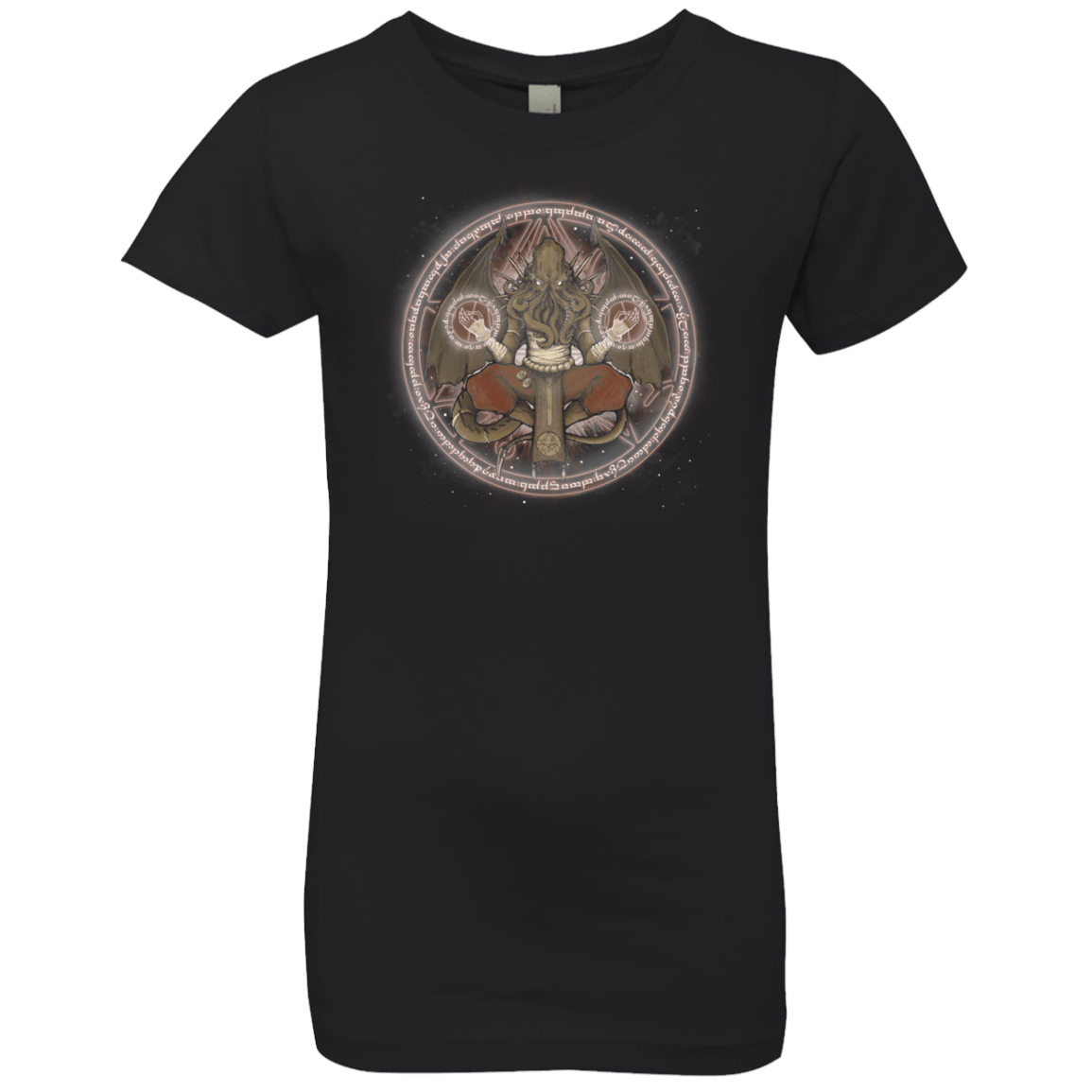 T-Shirts Black / YXS The Cthulhu Runes Girls Premium T-Shirt