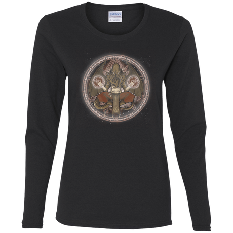 T-Shirts Black / S The Cthulhu Runes Women's Long Sleeve T-Shirt