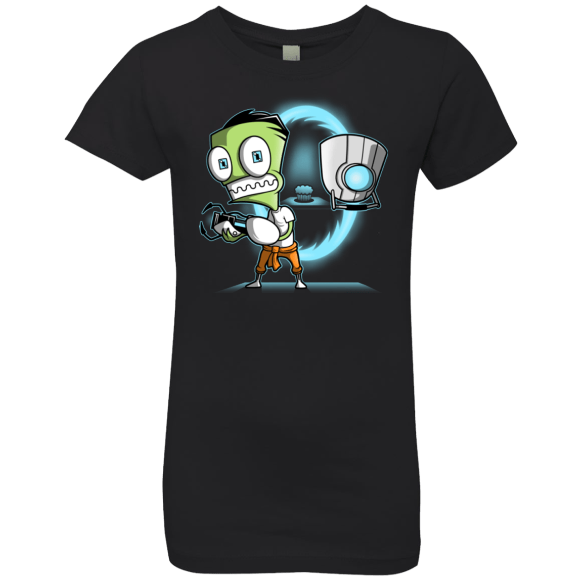 T-Shirts Black / YXS THE CUPCAKE IS A LIE Girls Premium T-Shirt