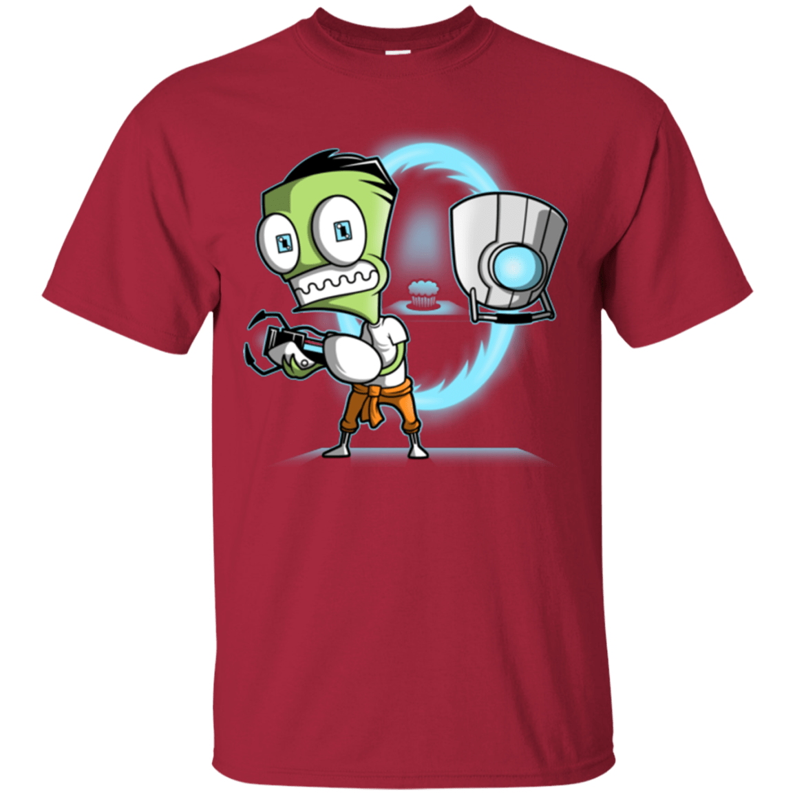 T-Shirts Cardinal / Small THE CUPCAKE IS A LIE T-Shirt