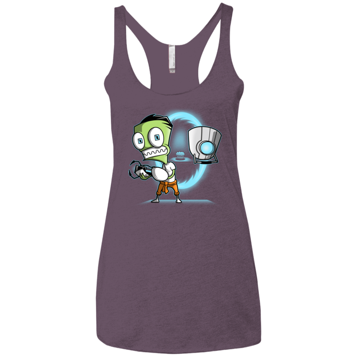 T-Shirts Vintage Purple / X-Small THE CUPCAKE IS A LIE Women's Triblend Racerback Tank