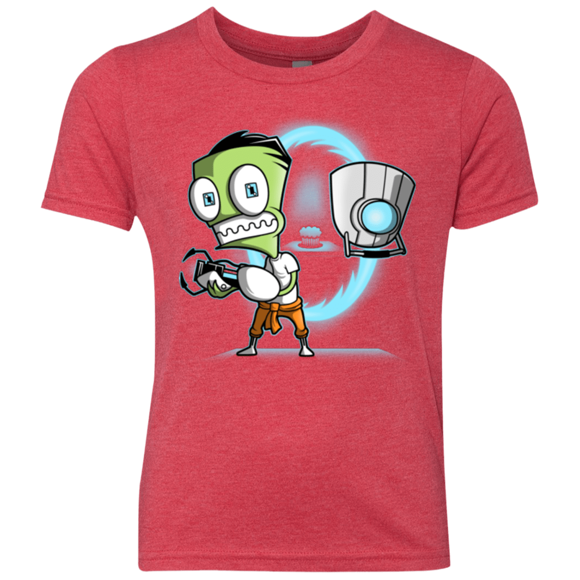 T-Shirts Vintage Red / YXS THE CUPCAKE IS A LIE Youth Triblend T-Shirt