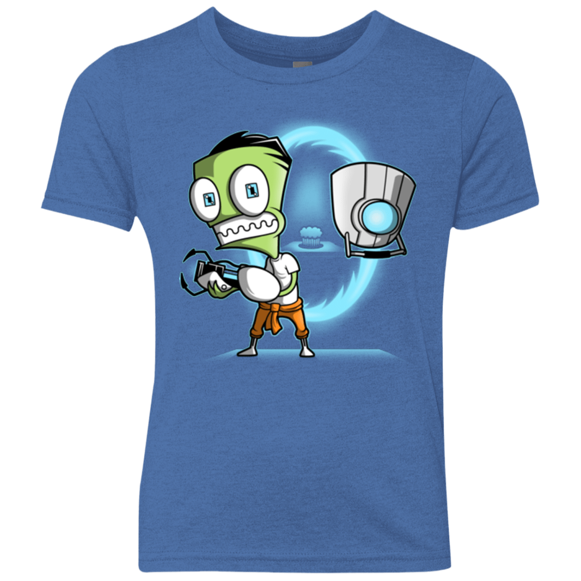 T-Shirts Vintage Royal / YXS THE CUPCAKE IS A LIE Youth Triblend T-Shirt