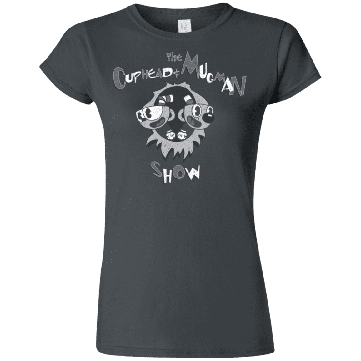 T-Shirts Charcoal / S The Cuphead & Mugman Show Junior Slimmer-Fit T-Shirt