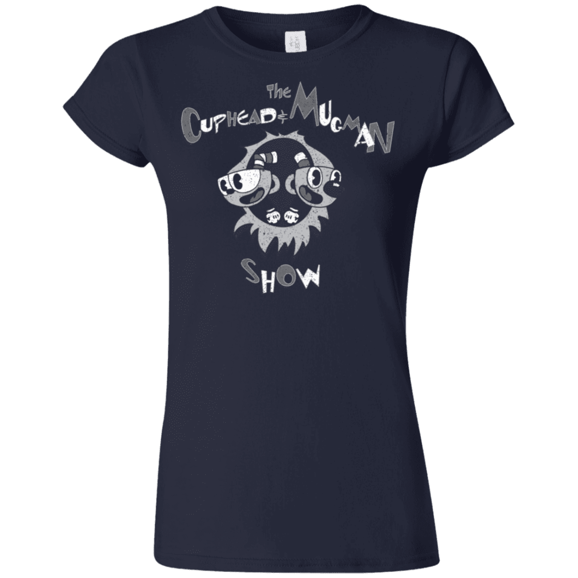 T-Shirts Navy / S The Cuphead & Mugman Show Junior Slimmer-Fit T-Shirt