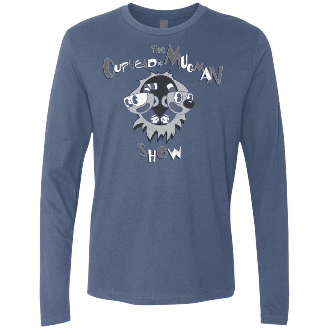 T-Shirts Indigo / S The Cuphead & Mugman Show Men's Premium Long Sleeve