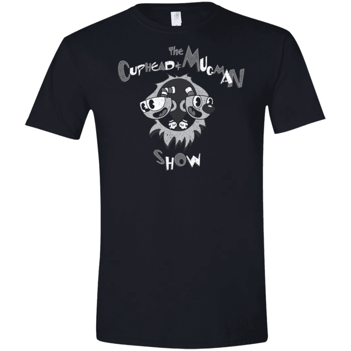 T-Shirts Black / X-Small The Cuphead & Mugman Show Men's Semi-Fitted Softstyle