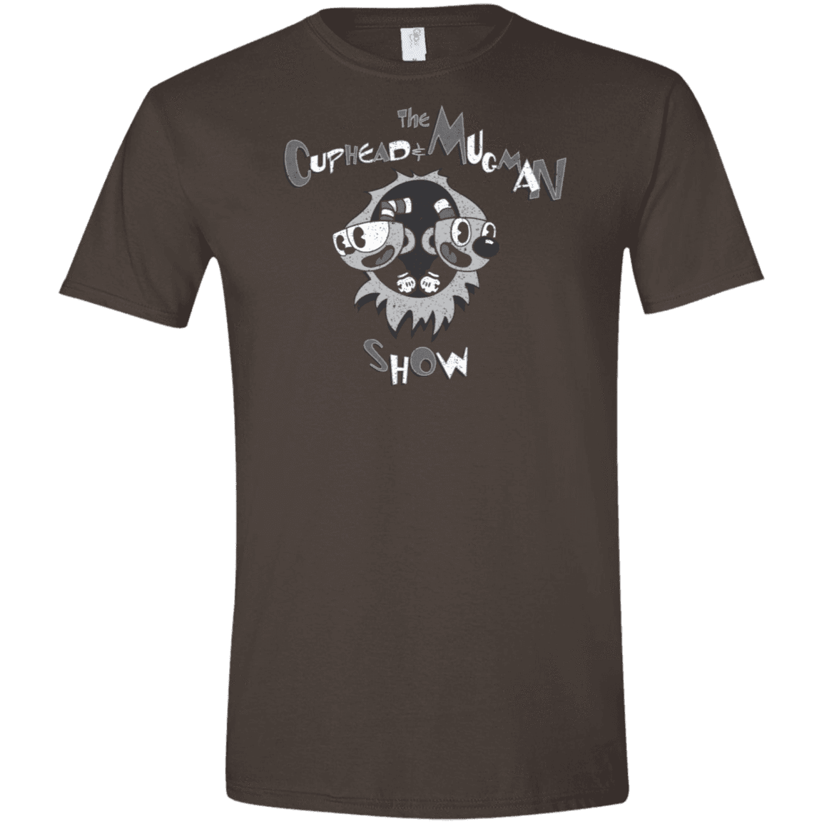 T-Shirts Dark Chocolate / S The Cuphead & Mugman Show Men's Semi-Fitted Softstyle