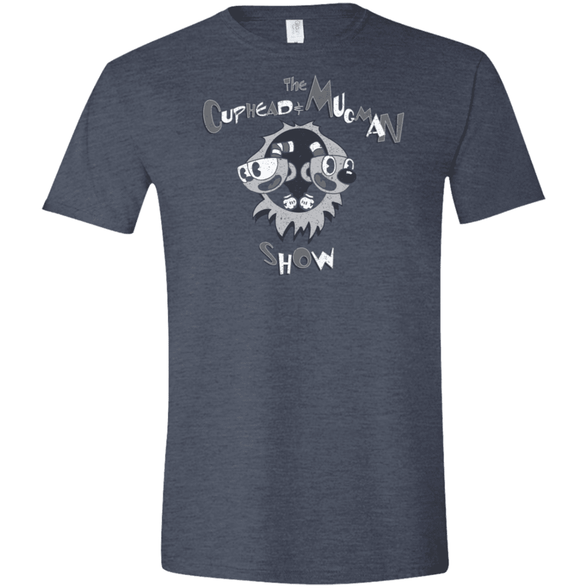 T-Shirts Heather Navy / S The Cuphead & Mugman Show Men's Semi-Fitted Softstyle