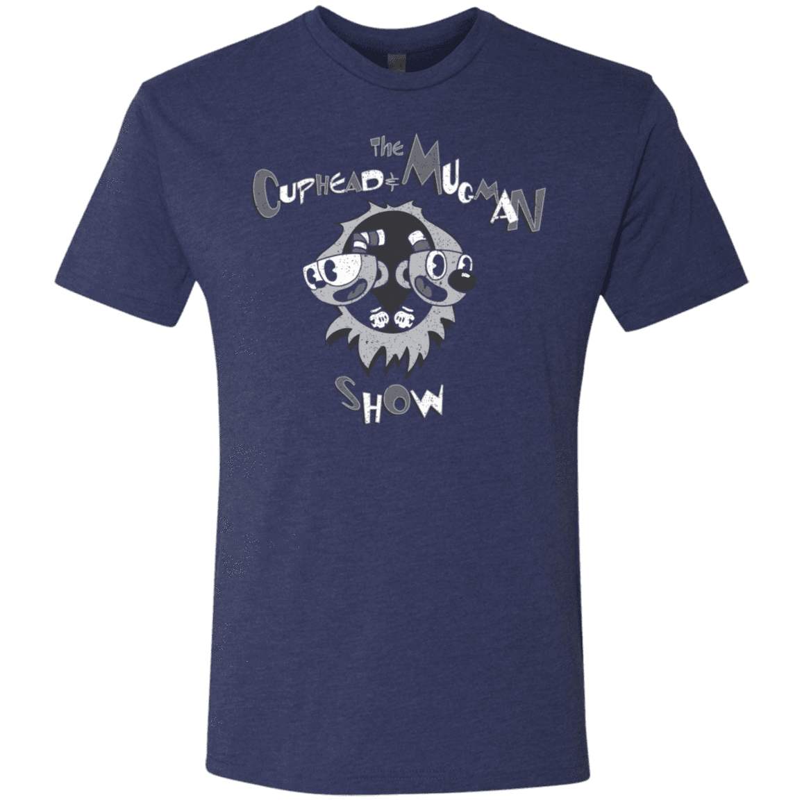 T-Shirts Vintage Navy / S The Cuphead & Mugman Show Men's Triblend T-Shirt