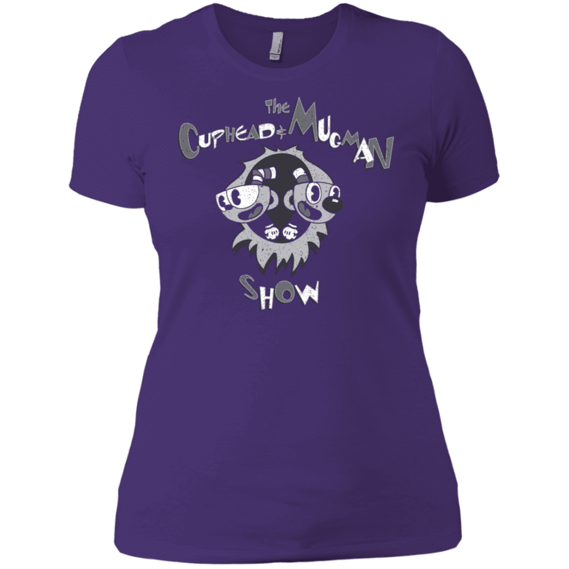 T-Shirts Purple Rush/ / X-Small The Cuphead & Mugman Show Women's Premium T-Shirt