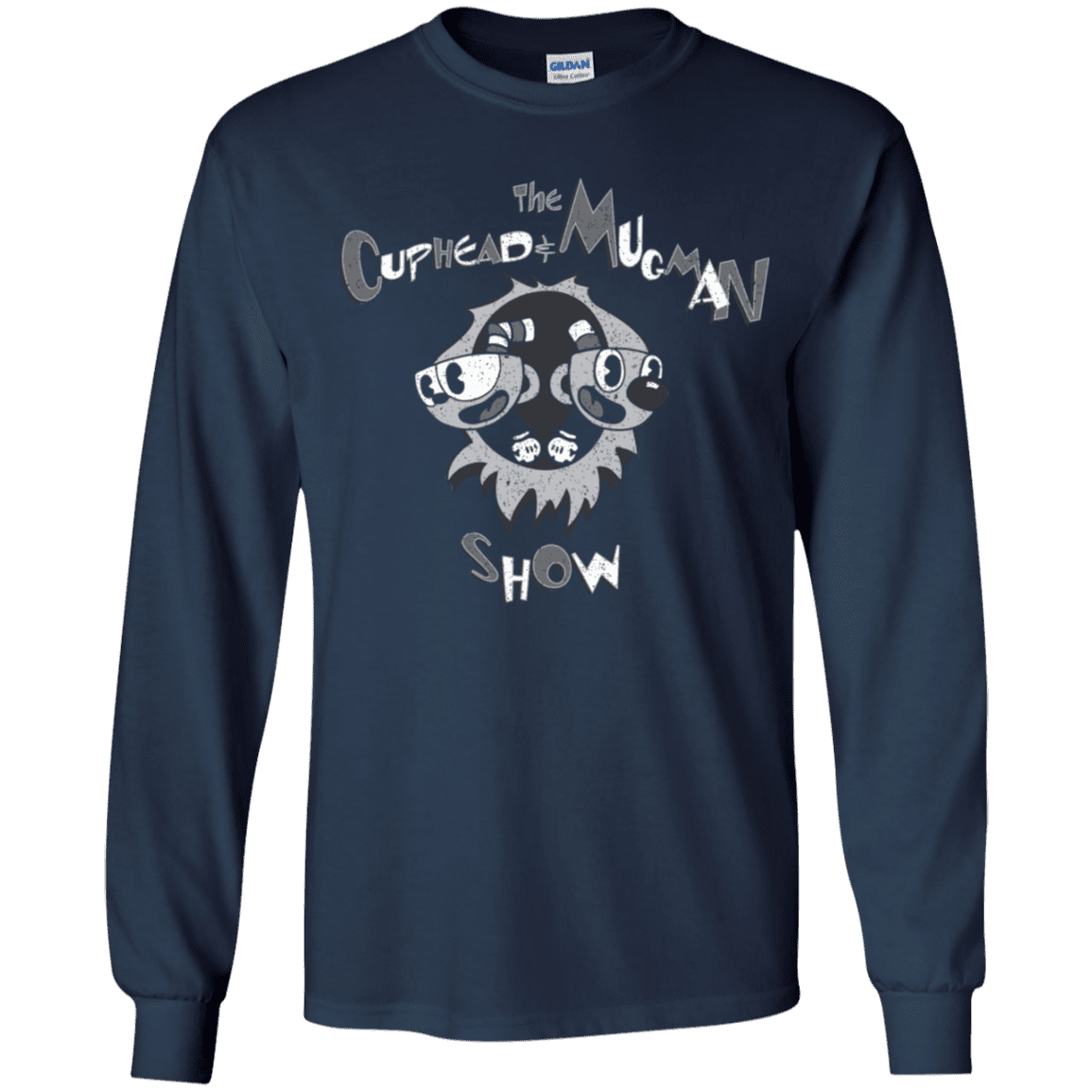 T-Shirts Navy / YS The Cuphead & Mugman Show Youth Long Sleeve T-Shirt
