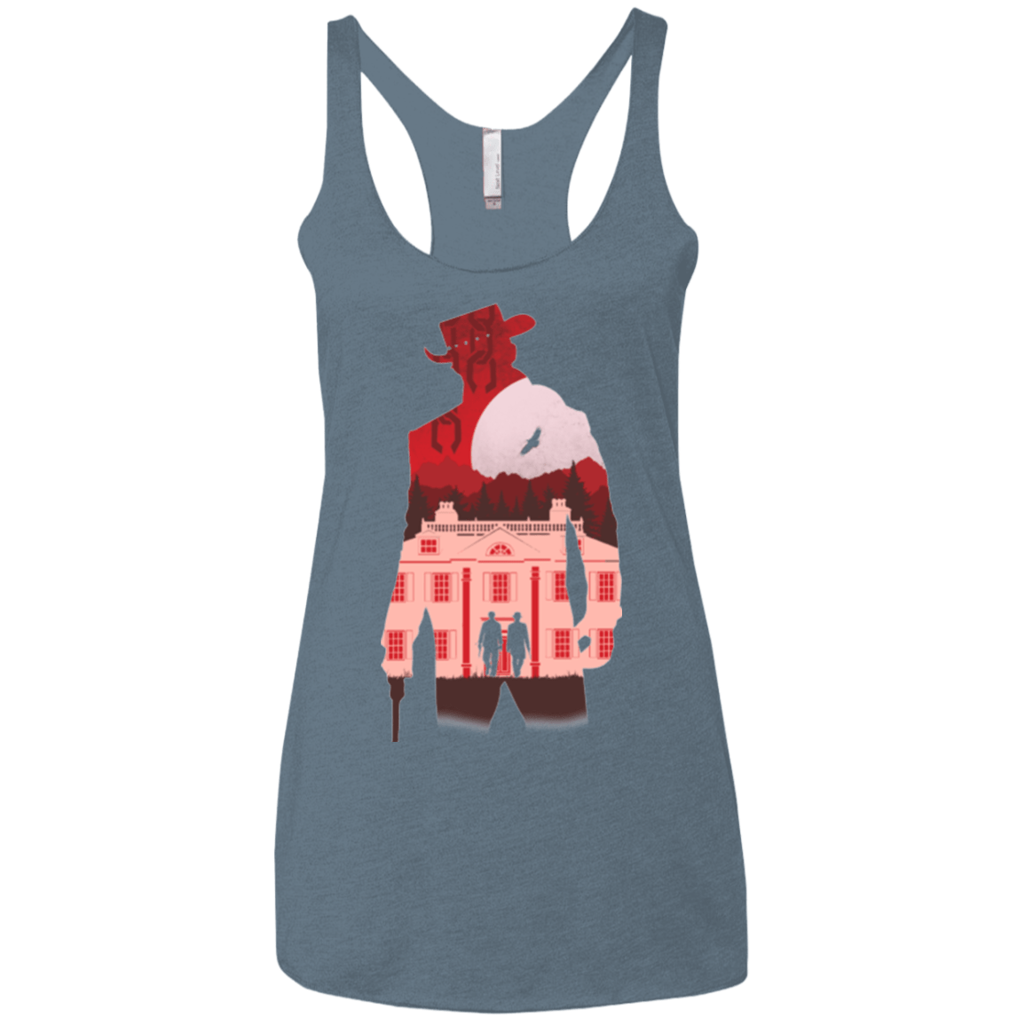 T-Shirts Indigo / X-Small The D is Silent Women's Triblend Racerback Tank