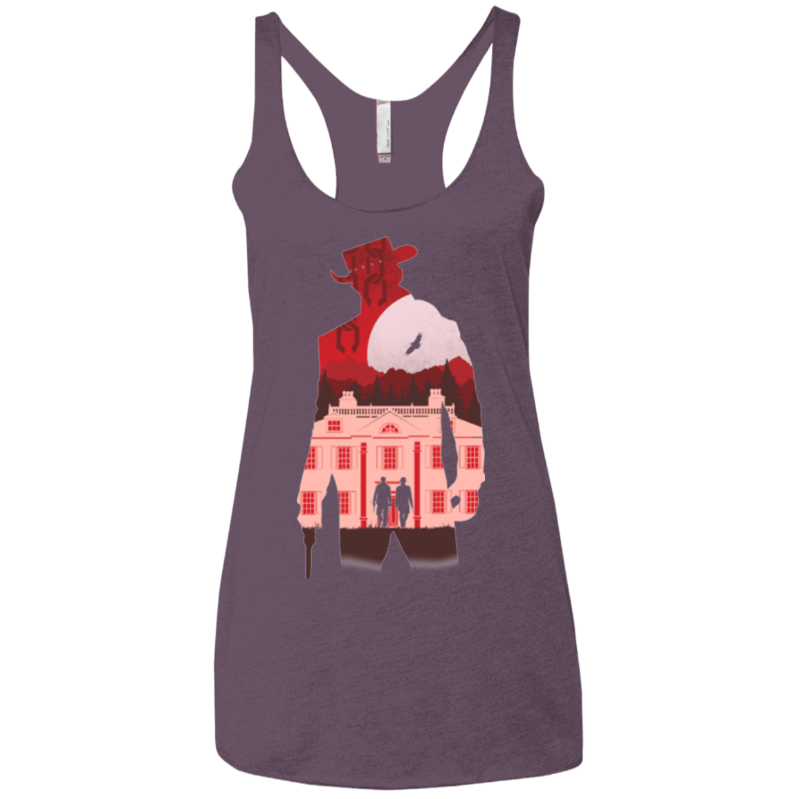 T-Shirts Vintage Purple / X-Small The D is Silent Women's Triblend Racerback Tank