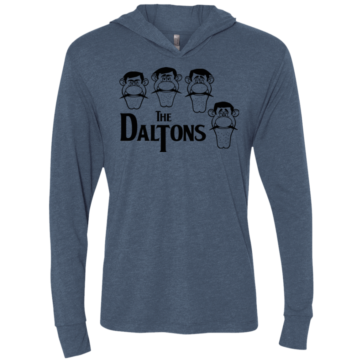 T-Shirts Indigo / X-Small The Daltons Triblend Long Sleeve Hoodie Tee