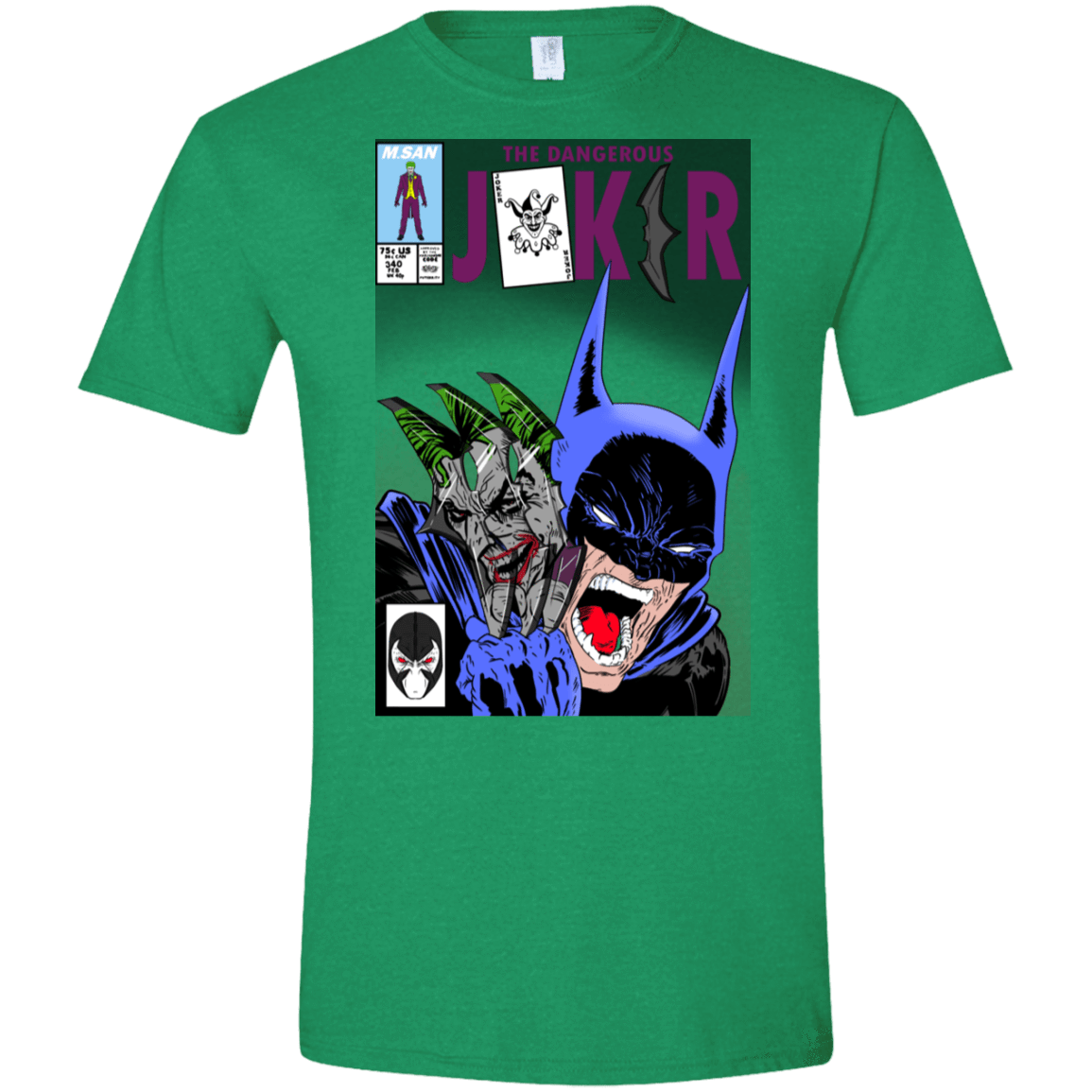 T-Shirts Heather Irish Green / S The Dangerous Joker Men's Semi-Fitted Softstyle