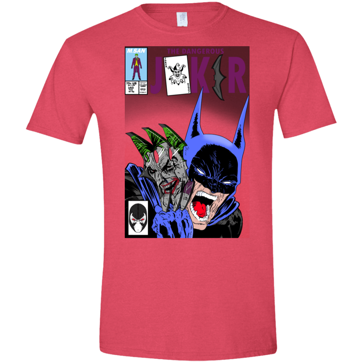 T-Shirts Heather Red / S The Dangerous Joker Men's Semi-Fitted Softstyle