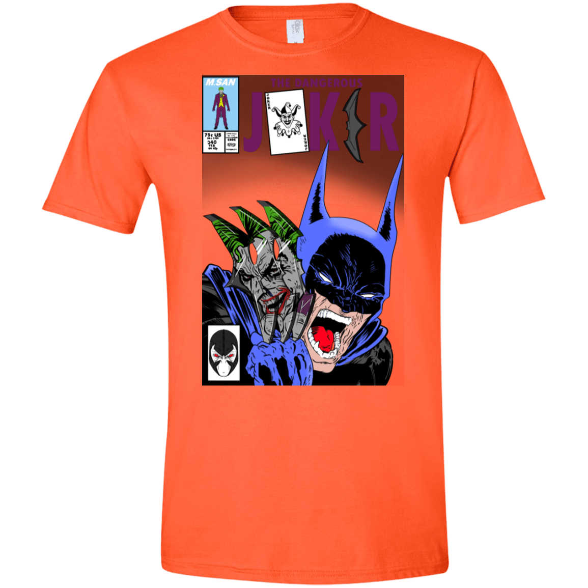 T-Shirts Orange / S The Dangerous Joker Men's Semi-Fitted Softstyle