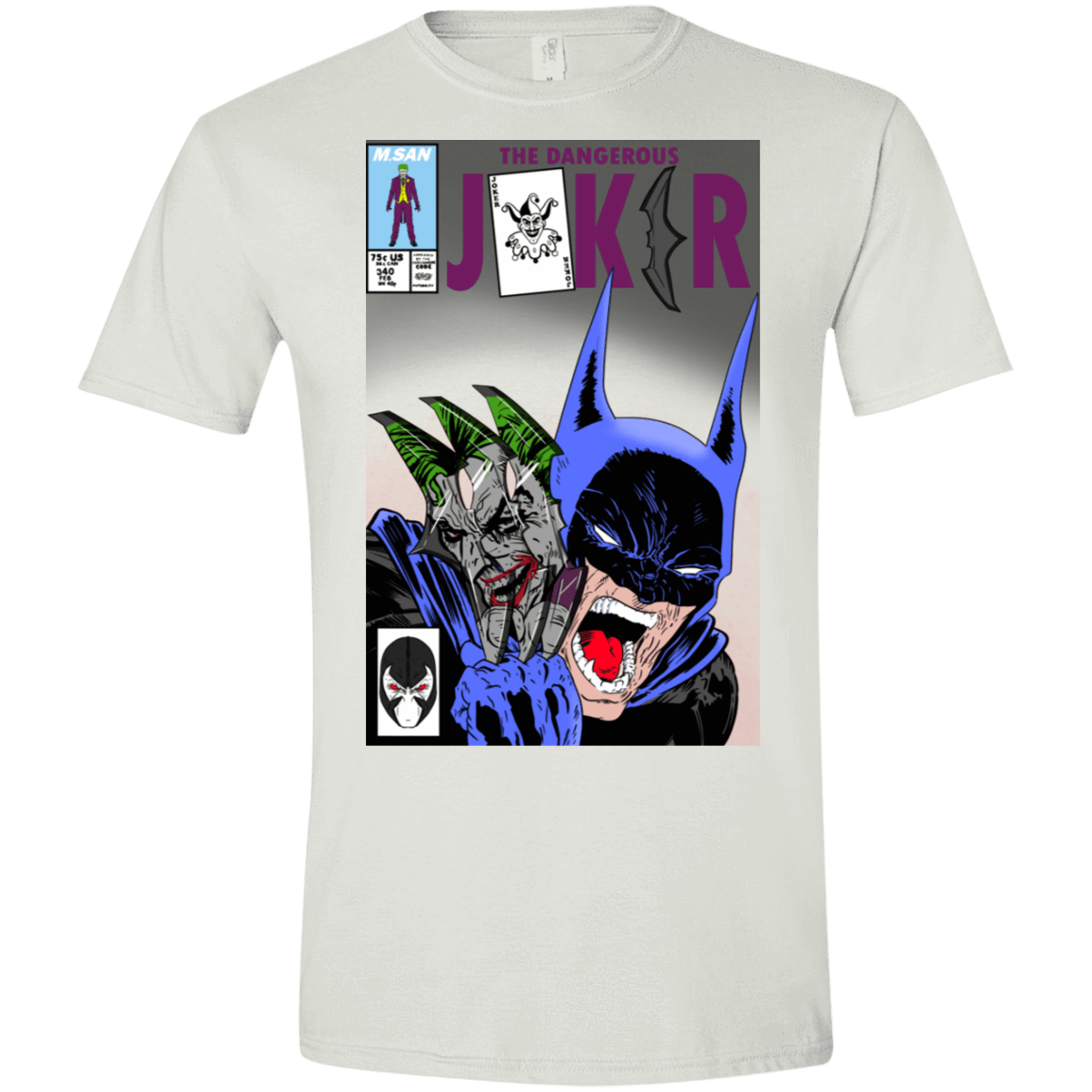 T-Shirts White / X-Small The Dangerous Joker Men's Semi-Fitted Softstyle