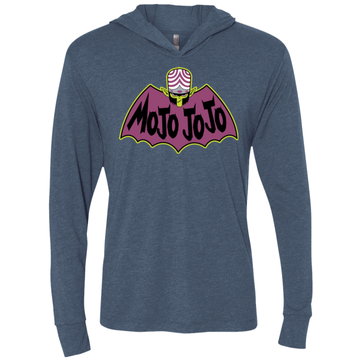 T-Shirts Indigo / X-Small The Dark Ape Triblend Long Sleeve Hoodie Tee