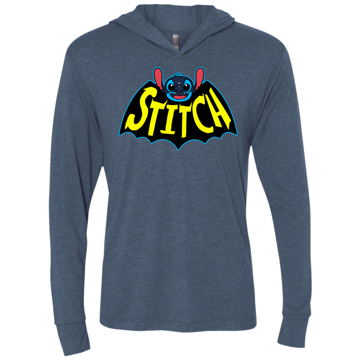 T-Shirts Indigo / X-Small The dark experiment Triblend Long Sleeve Hoodie Tee