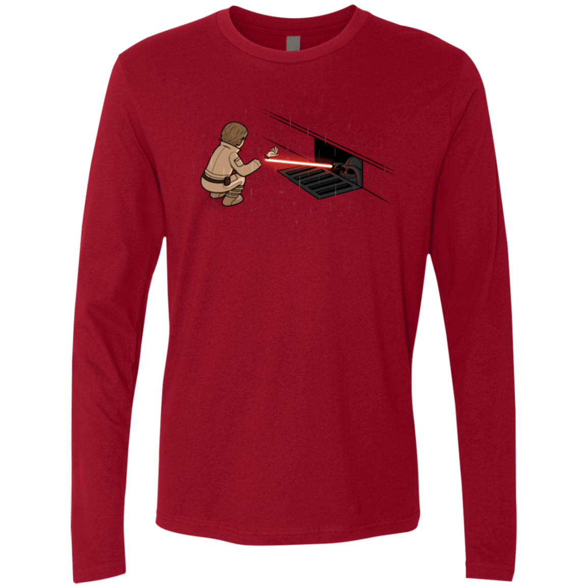 T-Shirts Cardinal / S The Dark Sewer Men's Premium Long Sleeve
