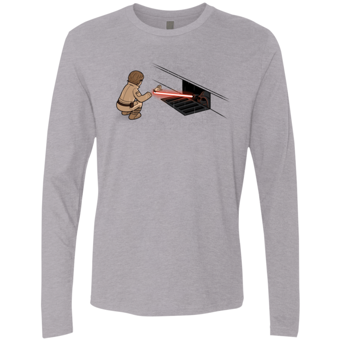 T-Shirts Heather Grey / S The Dark Sewer Men's Premium Long Sleeve