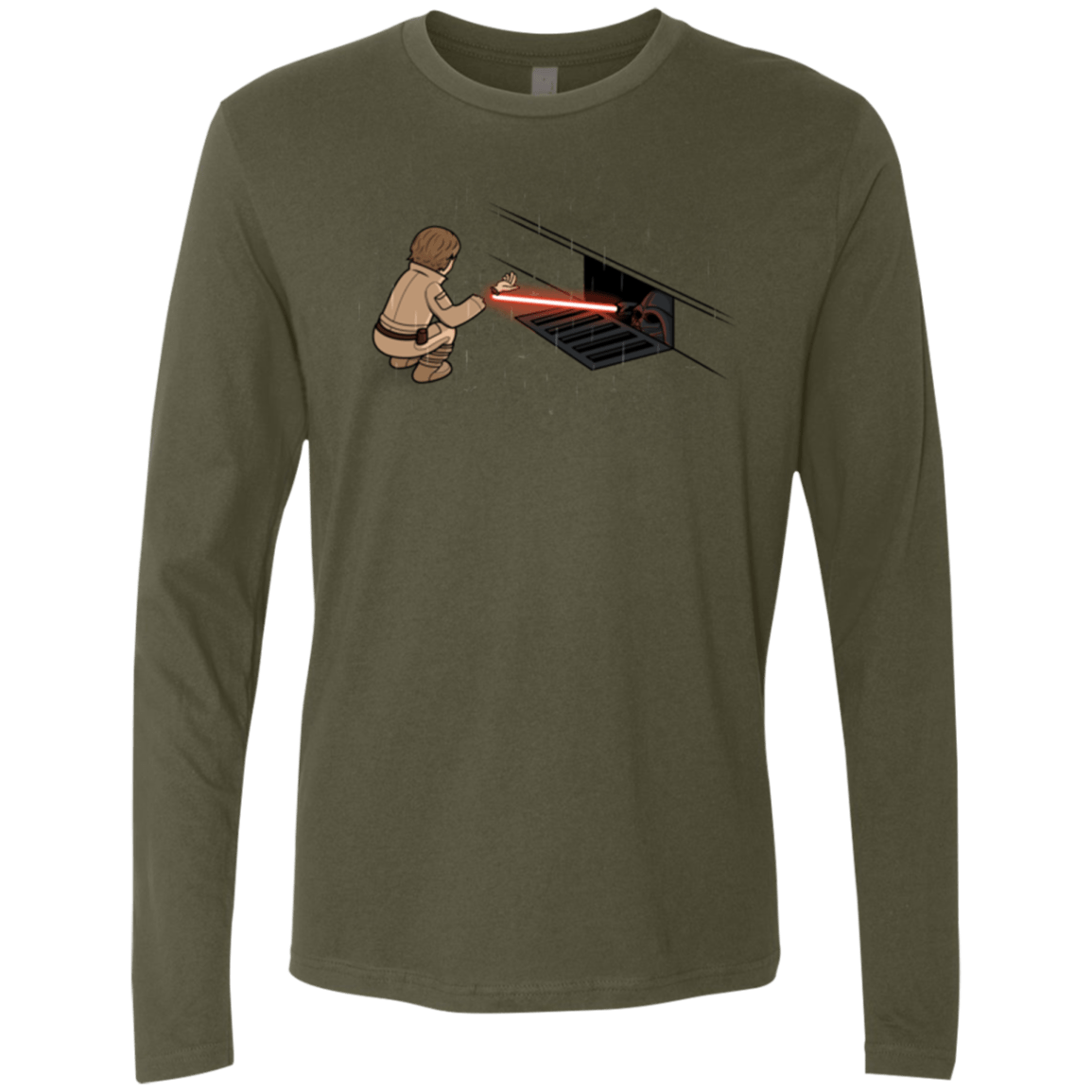 T-Shirts Military Green / S The Dark Sewer Men's Premium Long Sleeve