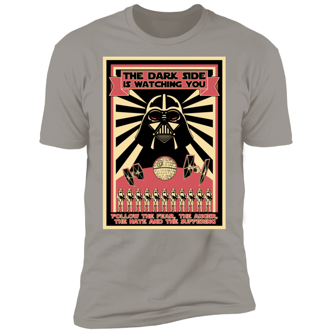 T-Shirts Light Grey / S The Dark Side Is Watching You Men's Premium T-Shirt