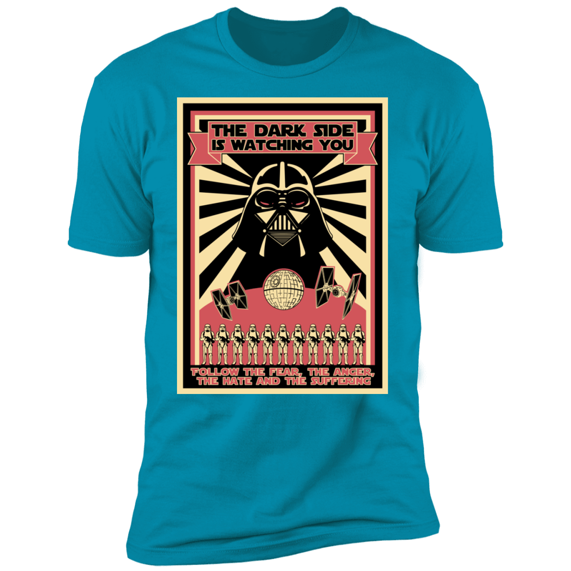T-Shirts Turquoise / S The Dark Side Is Watching You Men's Premium T-Shirt