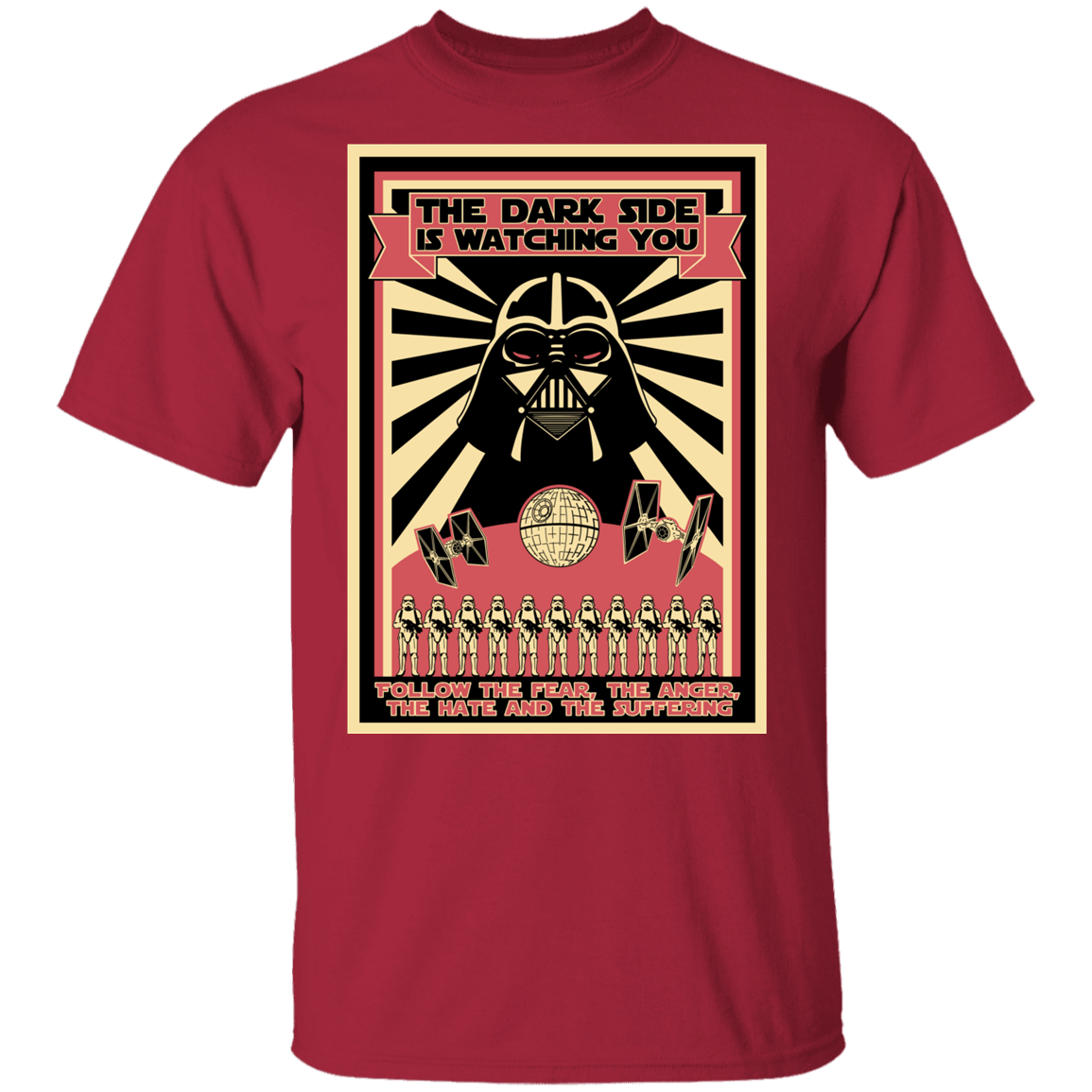 T-Shirts Cardinal / YXS The Dark Side Is Watching You Youth T-Shirt