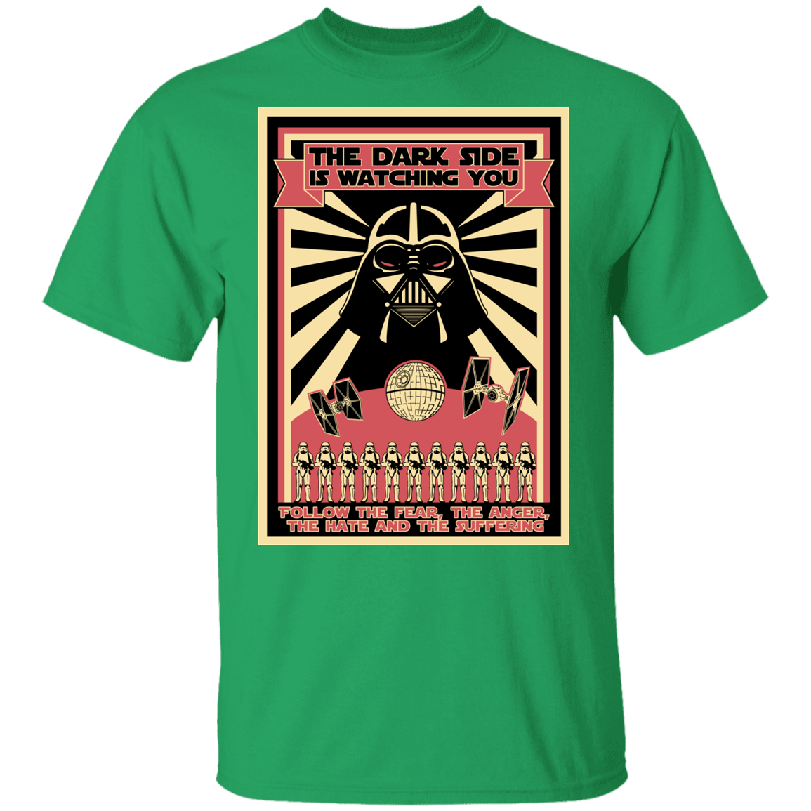 T-Shirts Irish Green / YXS The Dark Side Is Watching You Youth T-Shirt
