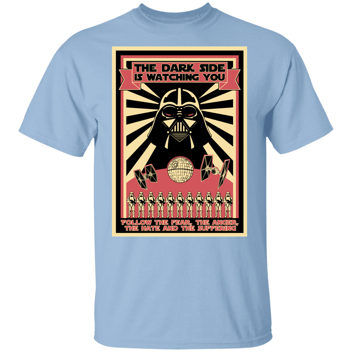 T-Shirts Light Blue / YXS The Dark Side Is Watching You Youth T-Shirt