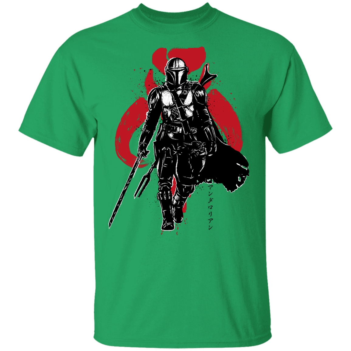 T-Shirts Irish Green / YXS The Darksaber Bearer sumi-e Youth T-Shirt