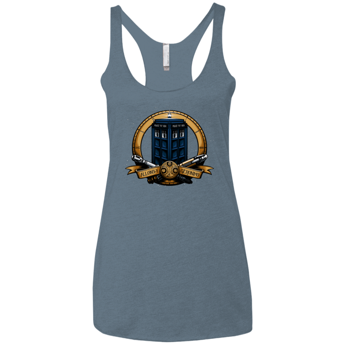 T-Shirts Indigo / X-Small The Day of the Doctor Women's Triblend Racerback Tank