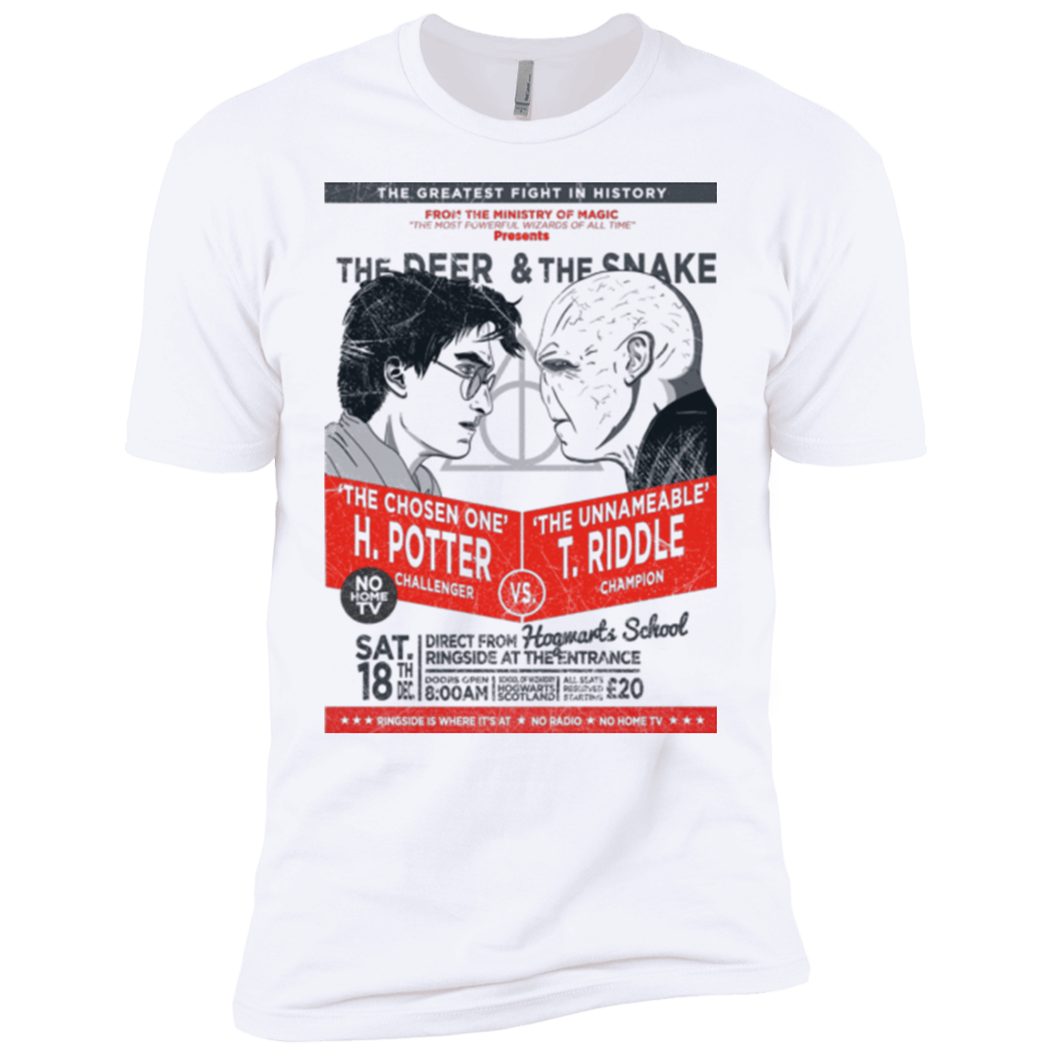 T-Shirts White / YXS The Deer vs The Snake Boys Premium T-Shirt