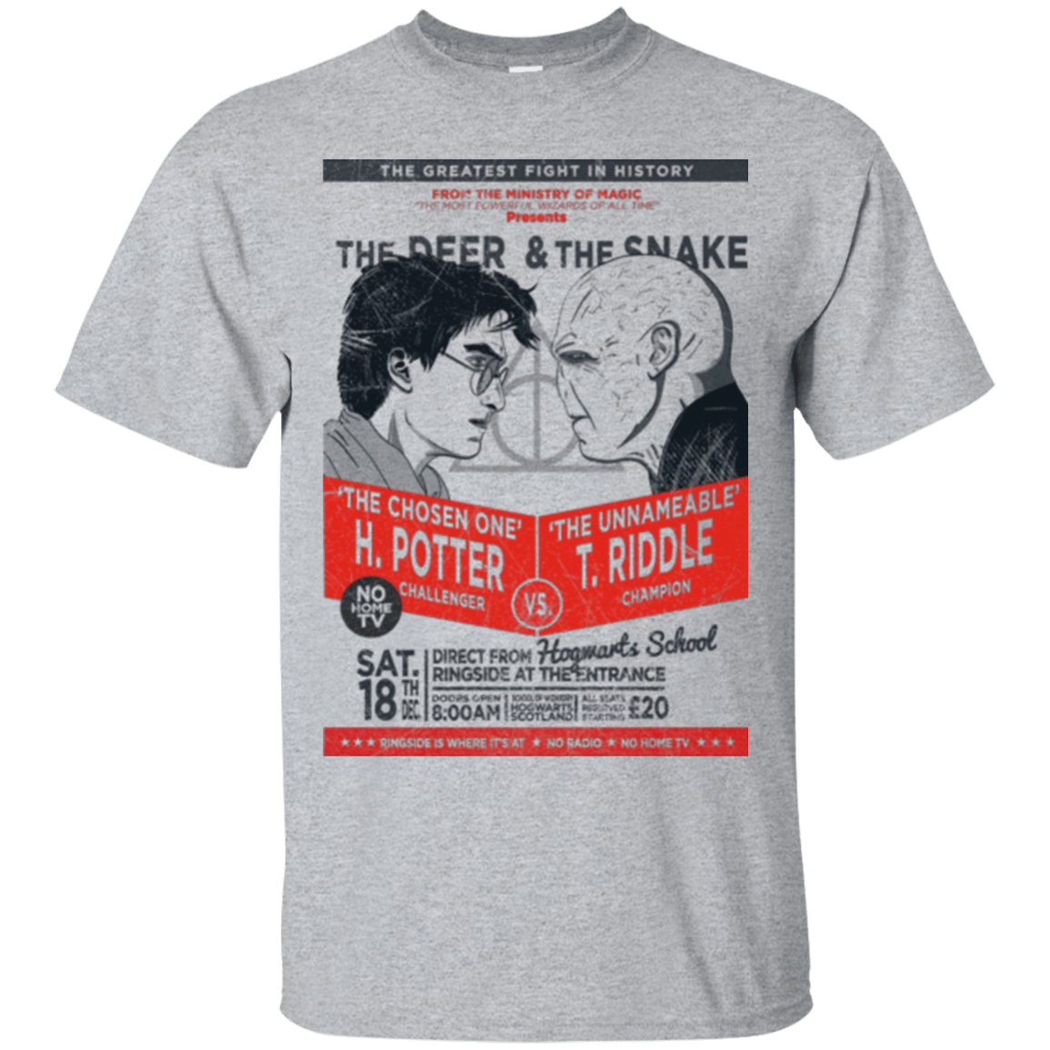 T-Shirts Sport Grey / Small The Deer vs The Snake T-Shirt