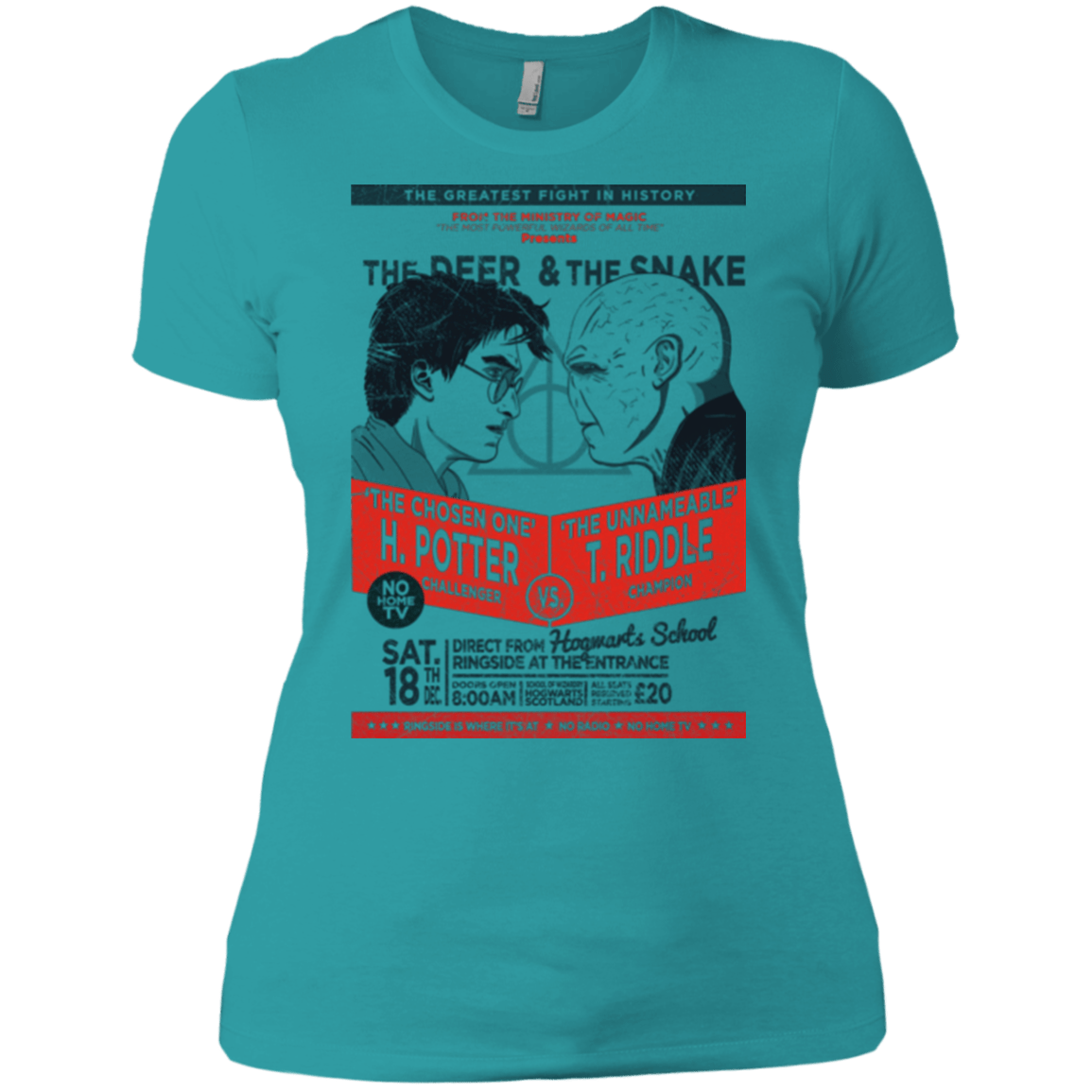 T-Shirts Tahiti Blue / X-Small The Deer vs The Snake Women's Premium T-Shirt