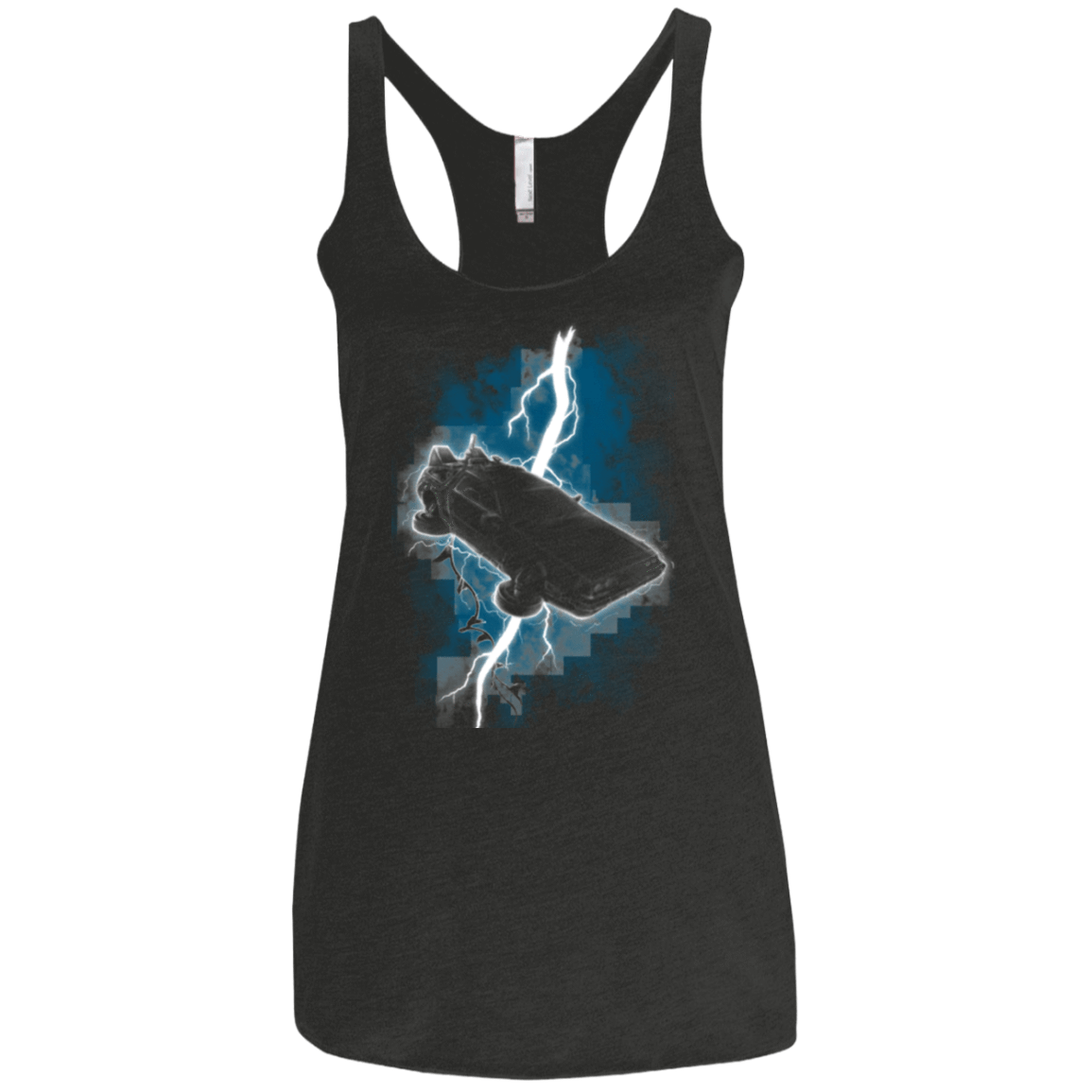 T-Shirts Vintage Black / X-Small The Delorean Returns Women's Triblend Racerback Tank