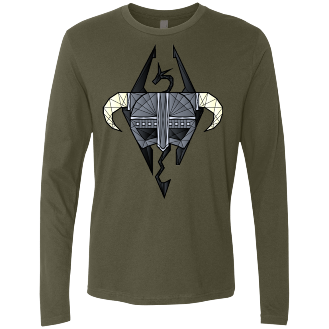 T-Shirts Military Green / Small The Dragon Born Men's Premium Long Sleeve