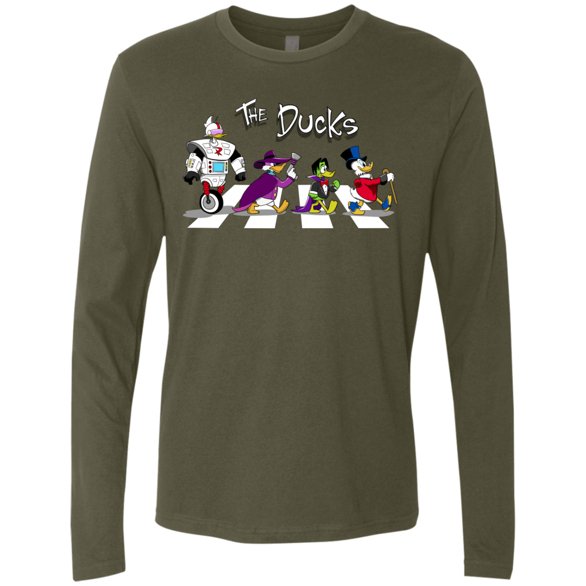T-Shirts Military Green / Small The Ducks Men's Premium Long Sleeve