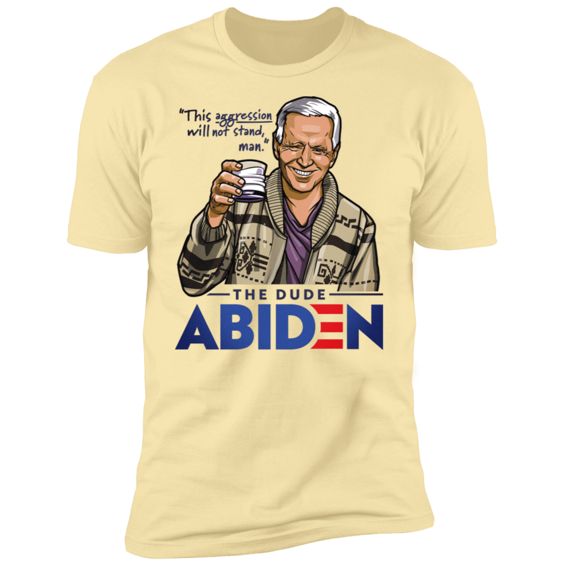 T-Shirts Banana Cream / S The Dude Abiden Men's Premium T-Shirt