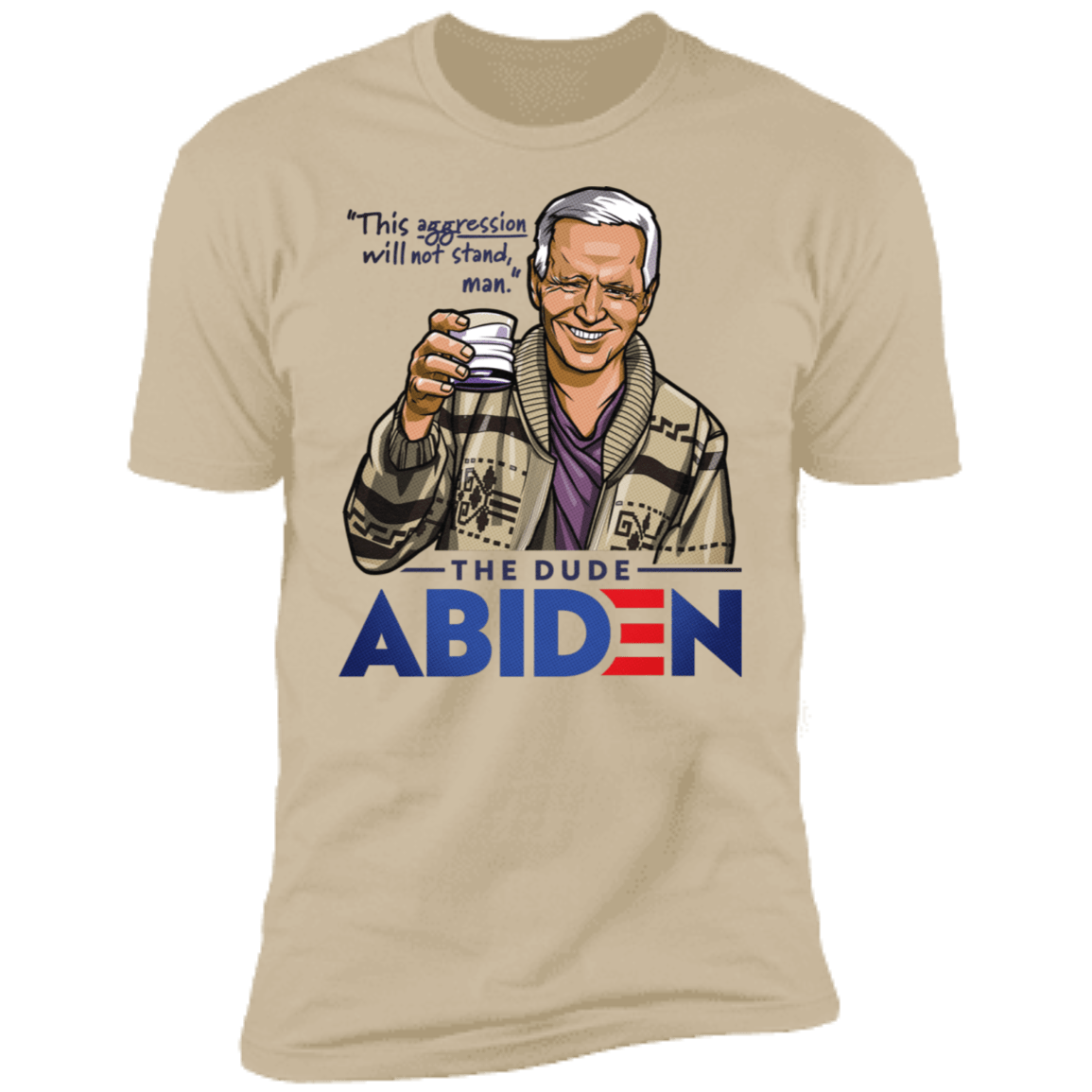 T-Shirts Sand / S The Dude Abiden Men's Premium T-Shirt