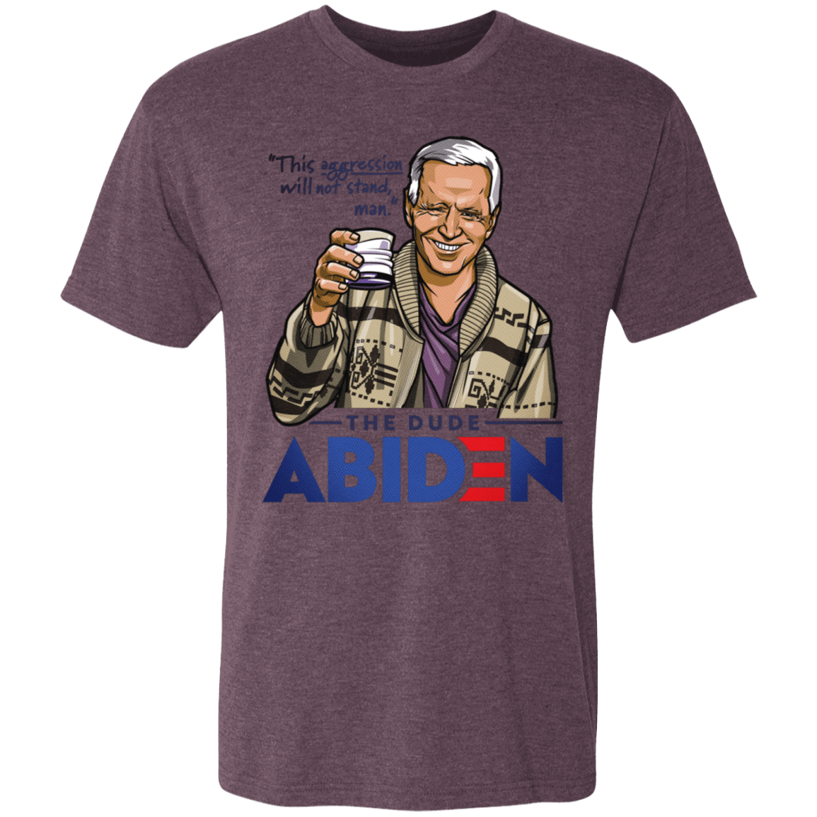T-Shirts Vintage Purple / S The Dude Abiden Men's Triblend T-Shirt